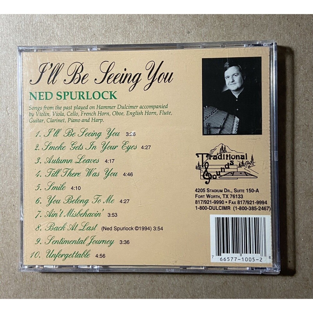 I'll Be Seeing You Ned Spurlock CD Jewel Case - Picture 4 of 4